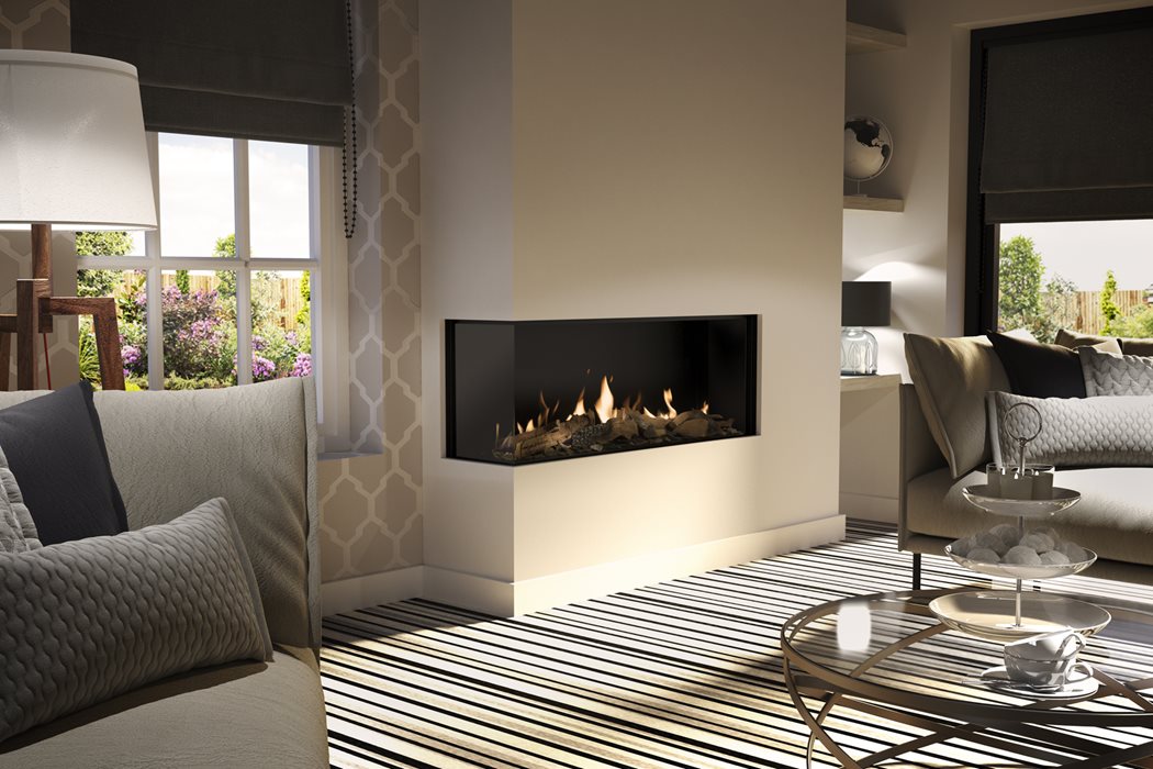 GF Global 120 Corner BF, brown logs, landscape 02 – fabrikantfoto