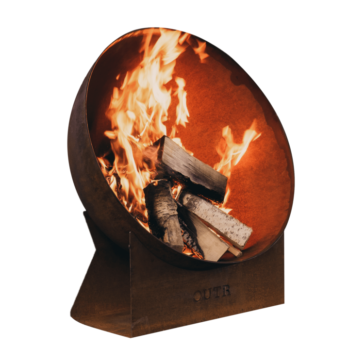 OUTR Bowl fire scale op sokkel – productfoto
