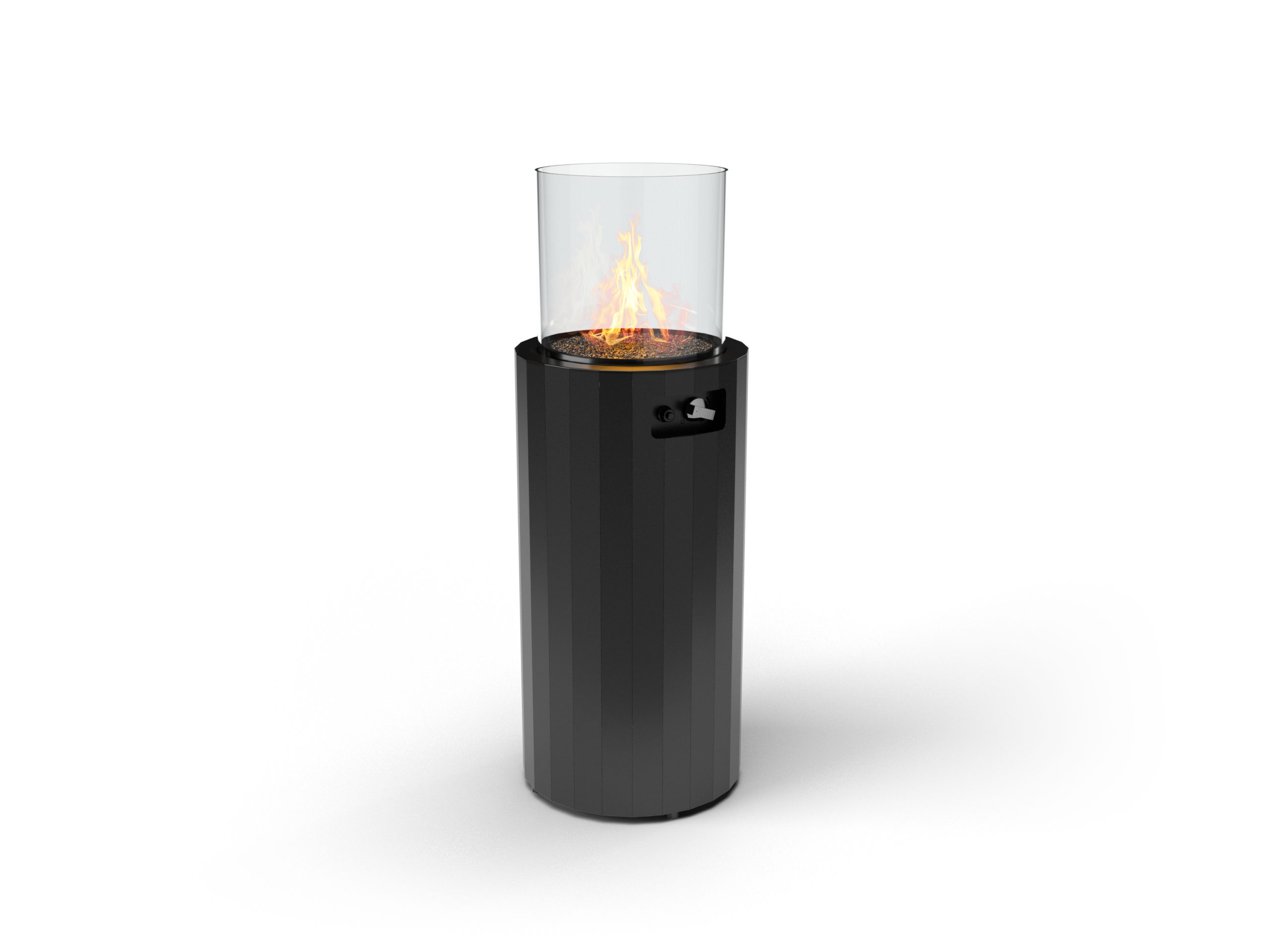 Planika Bino zwarte mobiele gas terrasverwarmer