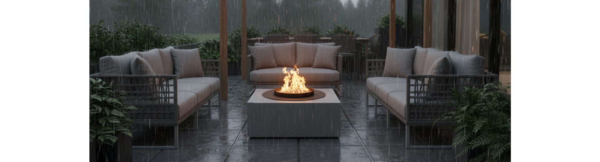 Planika Comet Outdoor automatische bio-ethanolhaard met stervormige vlam