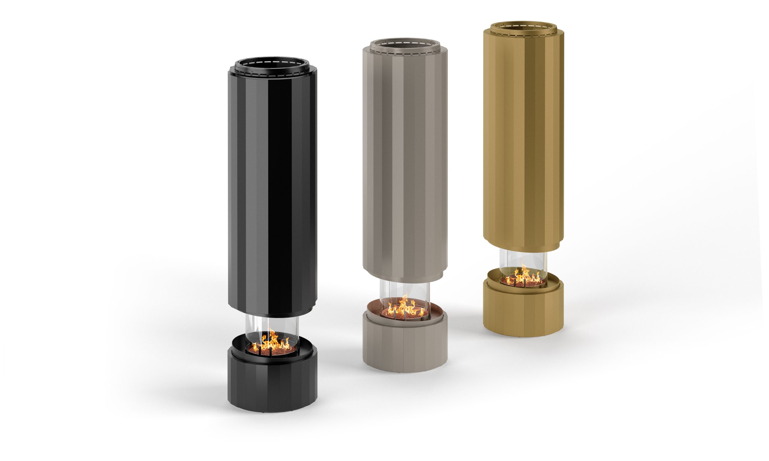 Planika Pillar in Jet Black, Silk Grey en Metallic Gold