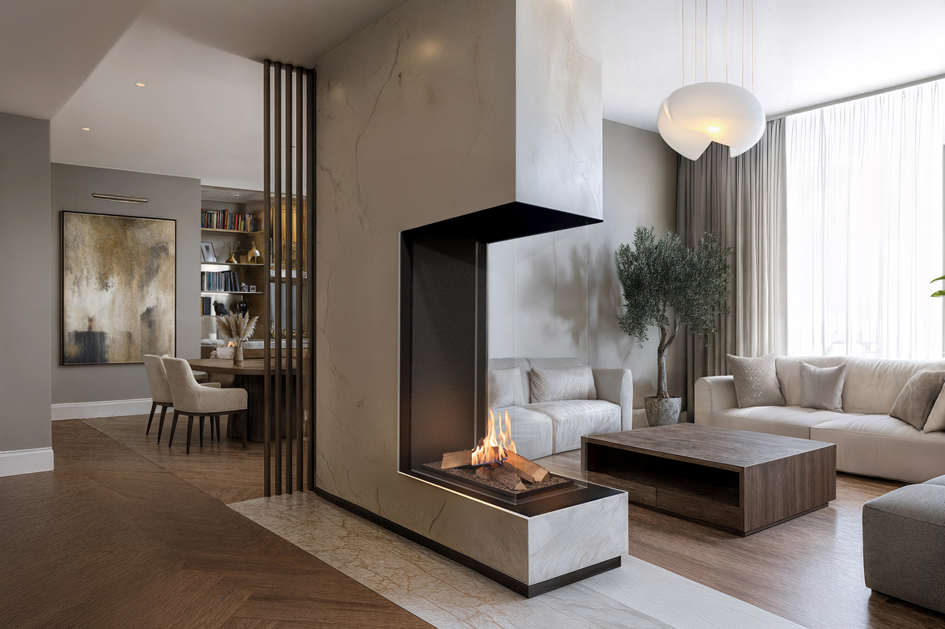 Planika Vitro bio-ethanolhaard in een interieur
