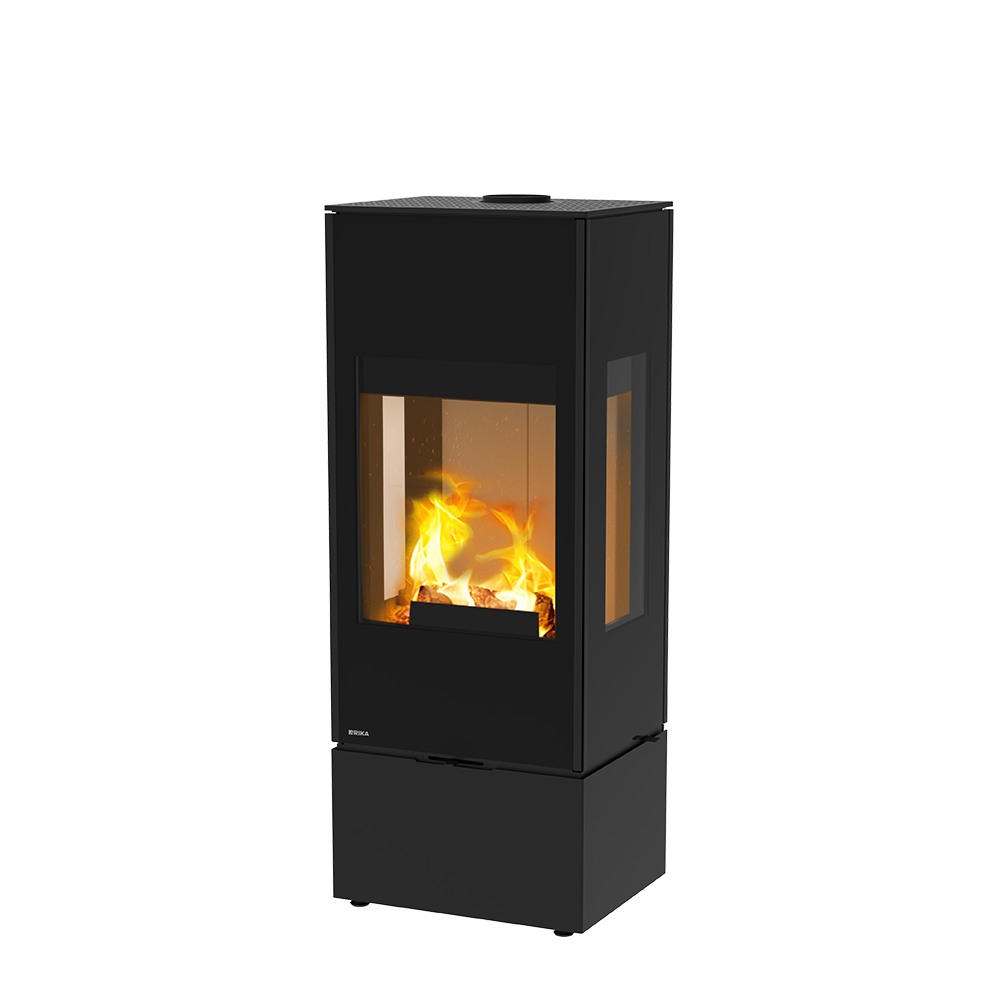 RIKA Connect Wood 3S houtkachel met driezijdig vuurzicht