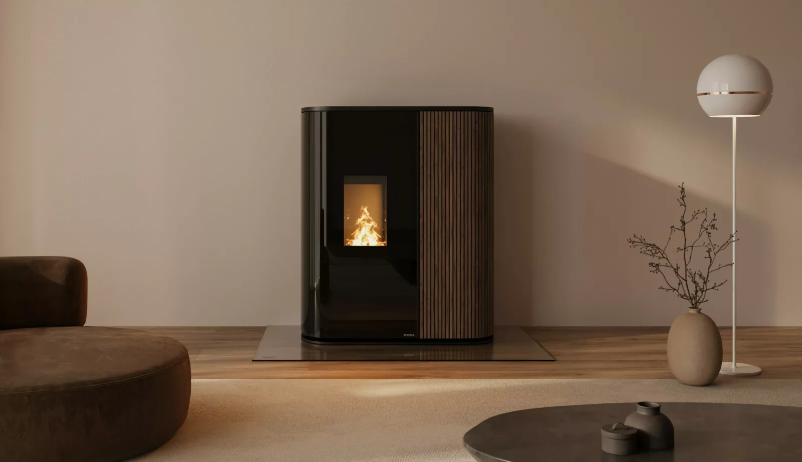 RIKA Masterpiece 1951 met thermo-essen lamellenbekleding
