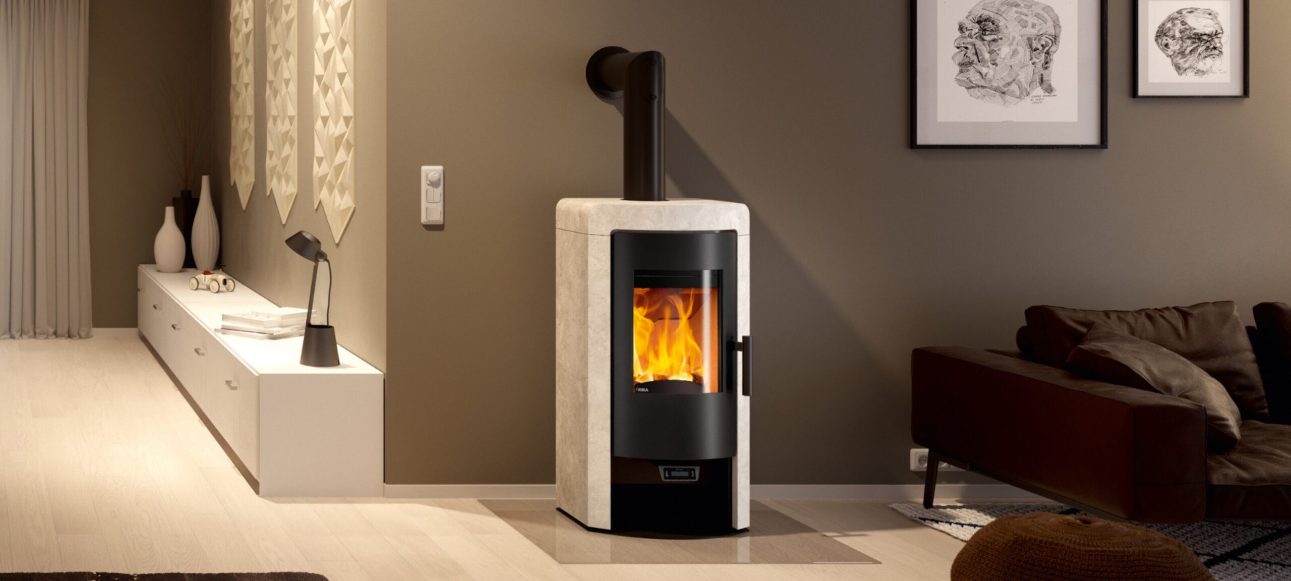 RIKA NEX kachel in interieur, officieel sfeerbeeld
