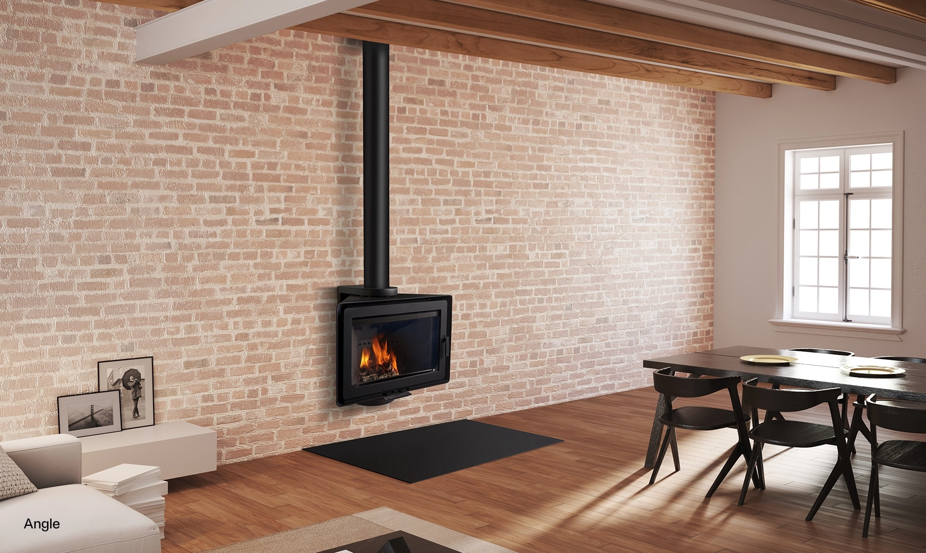 Rocal Angle sfeerbeeld aan bakstenen wand