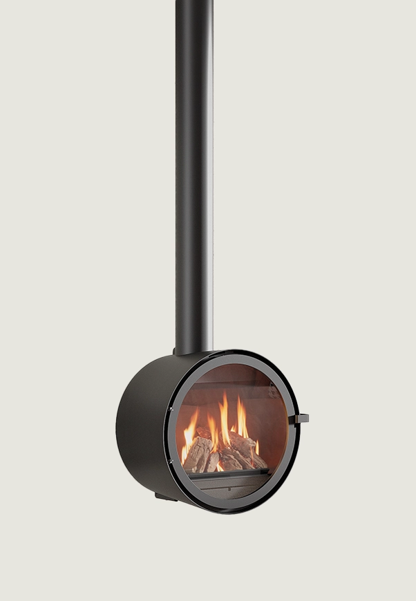Rocal D7 brandende ronde houtkachel