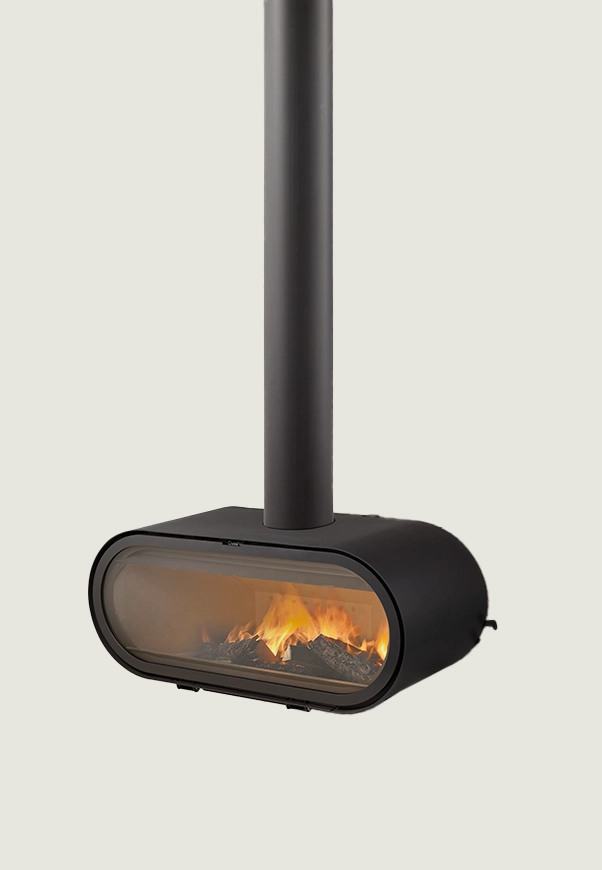 Rocal D8 brandende houtkachel