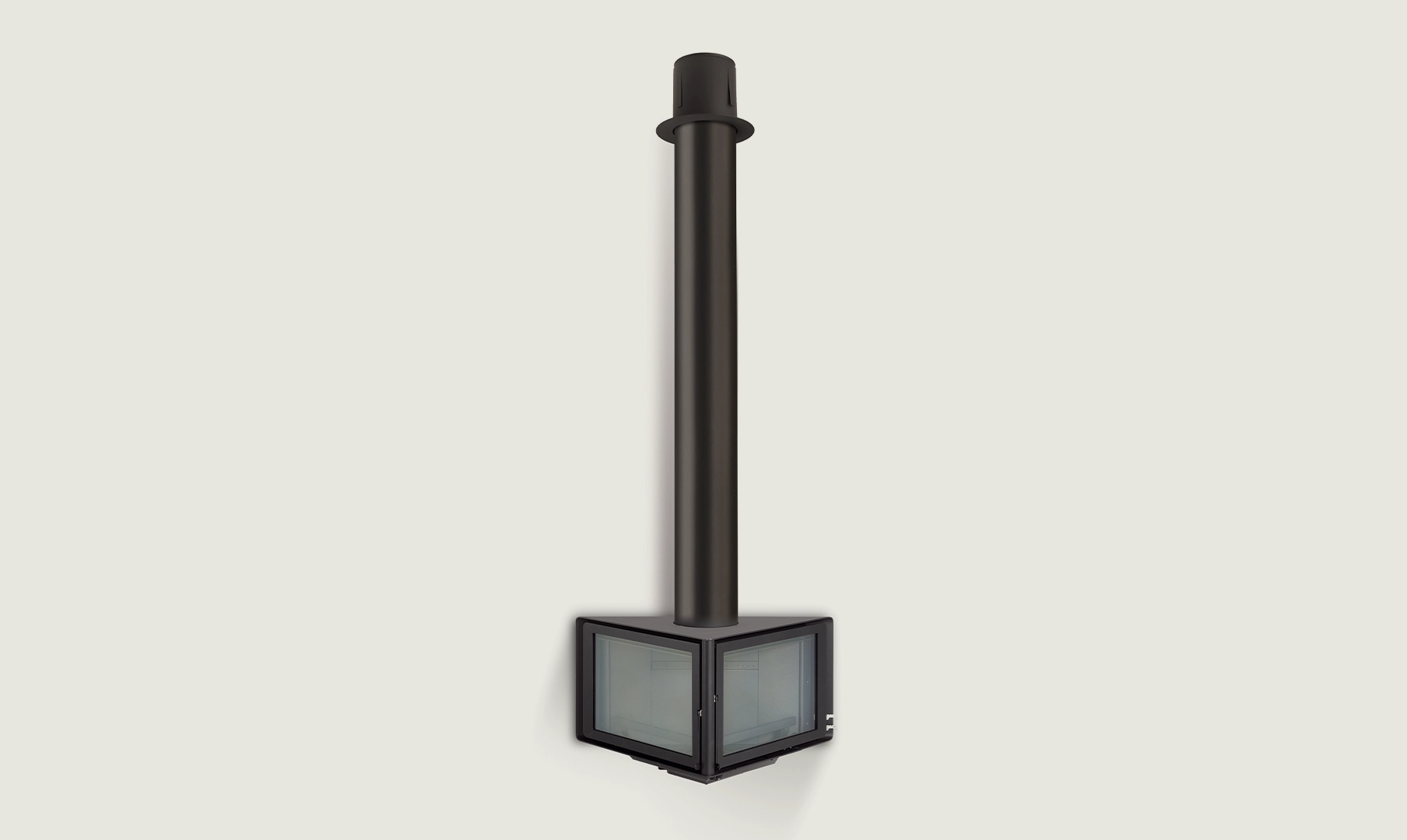 Productaanzicht van de zwarte Rocal Vertex hanghaard, modelafbeelding