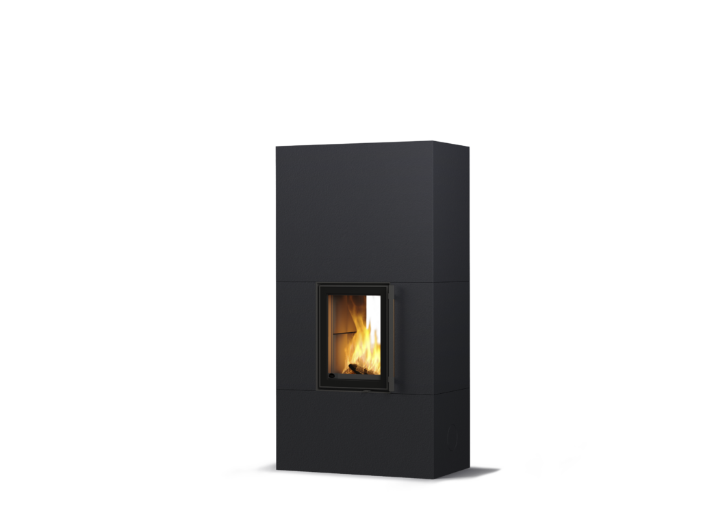 Tulikivi Koli 2D – Structure Black, hoogte 1800 mm