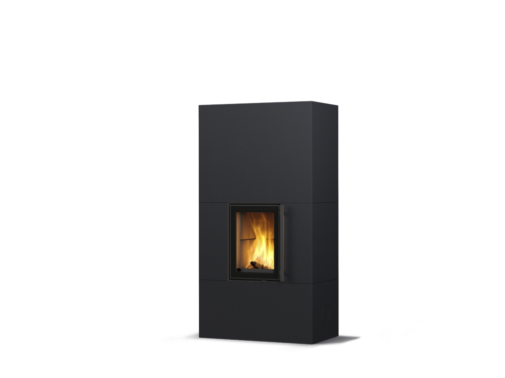 Tulikivi Koli – Structure Black, hoogte 1800 mm