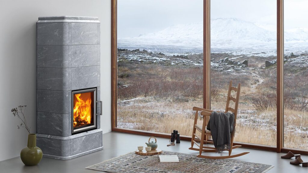 Tulikivi Laivo S in een interieur – sfeerfoto van de fabrikant