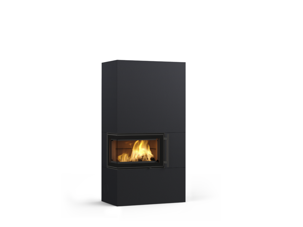 Tulikivi Petro – Structure Black, hoogte 1800 mm