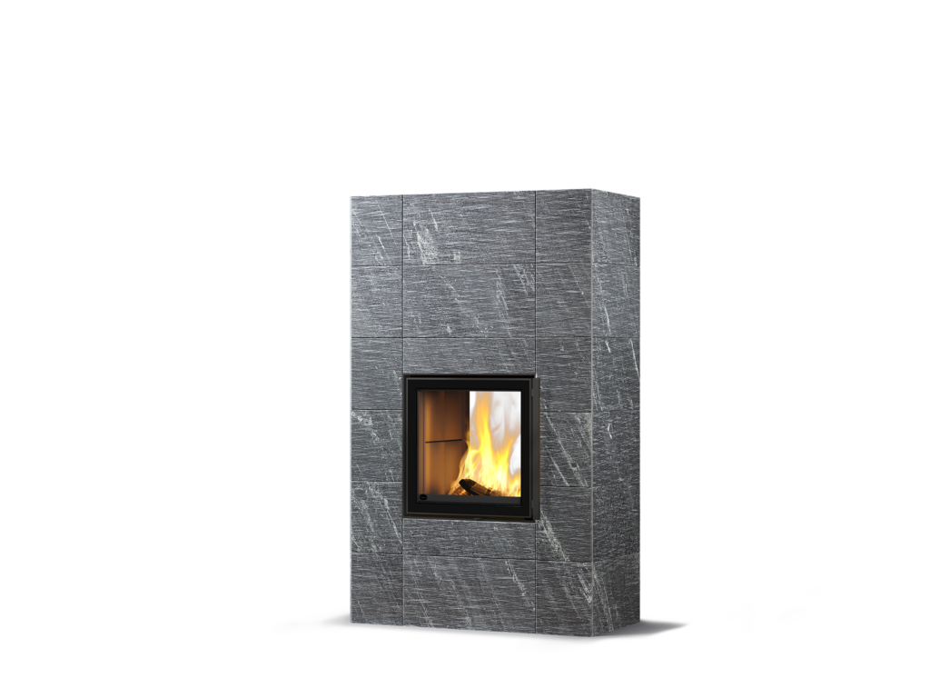 Tulikivi Raita 2D Trio – Grafia, hoogte 1800 mm