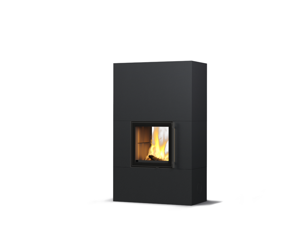 Tulikivi Raita 2D – Structure Black, hoogte 1800 mm