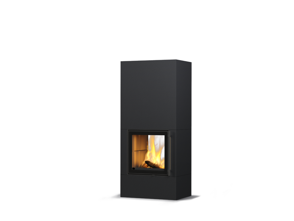 Tulikivi Raita S 2D – Structure Black, hoogte 1800 mm