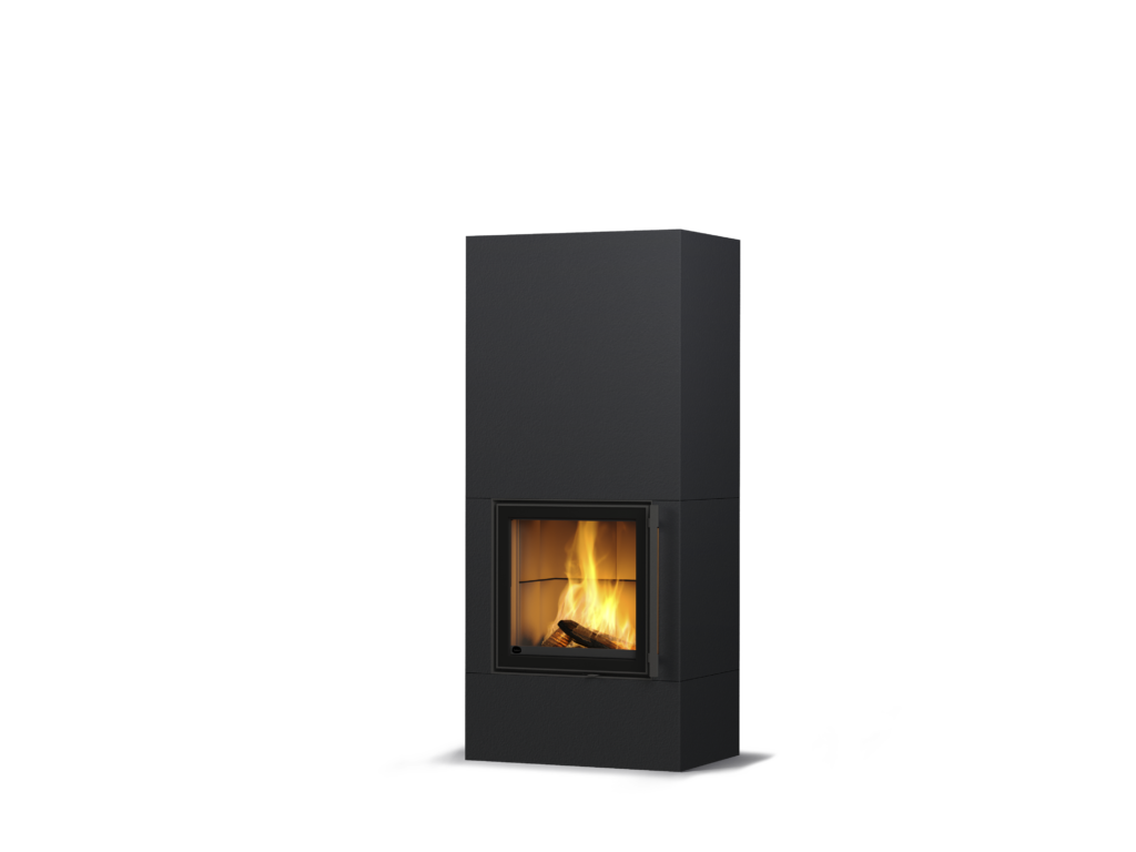 Tulikivi Raita S – Structure Black, hoogte 1800 mm