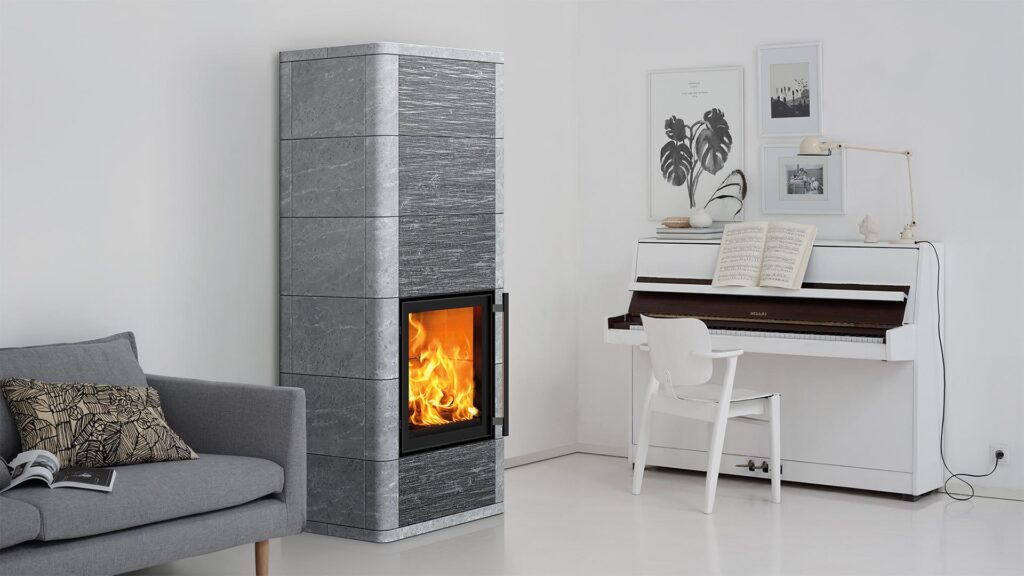 Tulikivi Salvo S in een interieur – sfeerfoto van de fabrikant