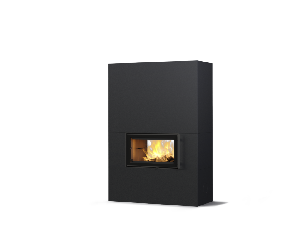 Tulikivi Saramo 2D – Structure Black, hoogte 1800 mm