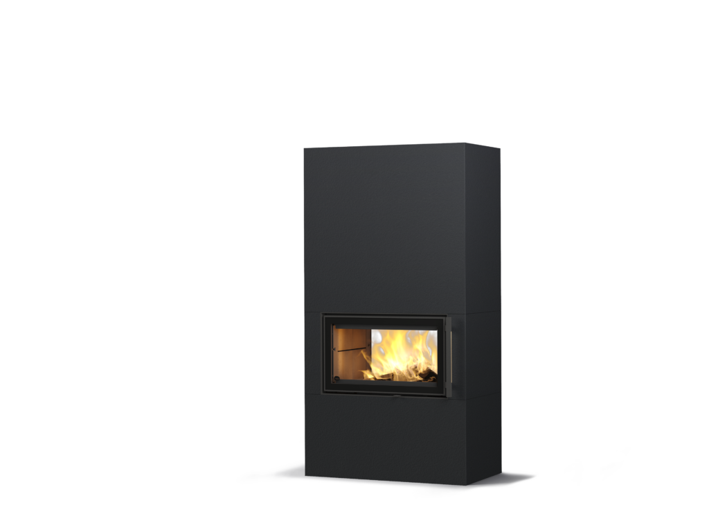 Tulikivi Saramo S 2D – Structure Black, hoogte 1800 mm