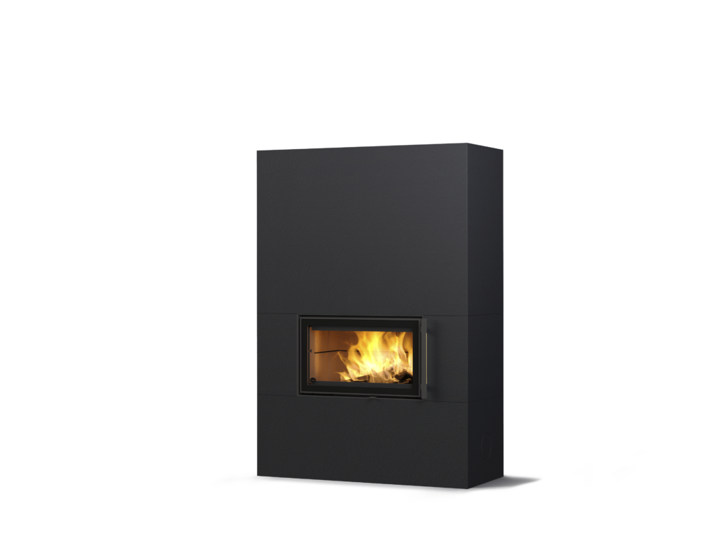 Tulikivi Saramo – Structure Black, hoogte 1800 mm
