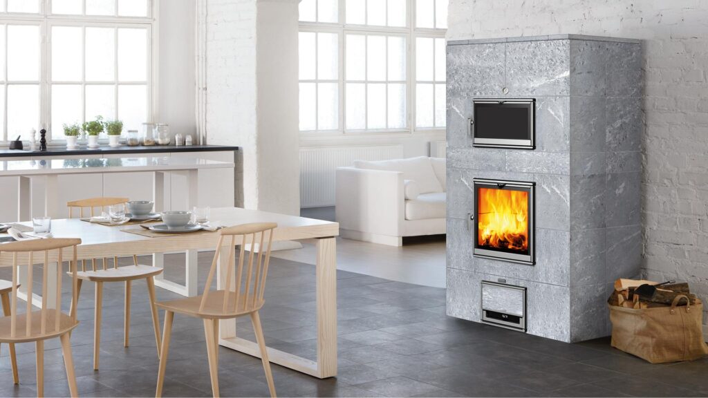Tulikivi TLU2000/50 in een interieur – sfeerfoto van de fabrikant