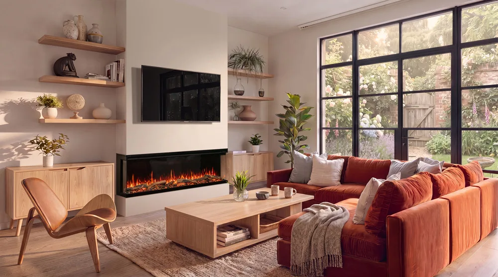 FireFX Atmos Versa 165W zijaanzicht in een interieur