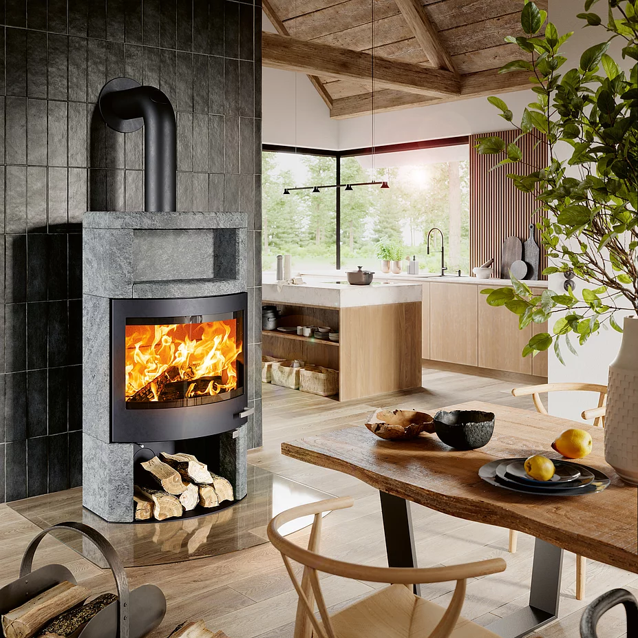 Skantherm Ator+ Panorama in een interieur