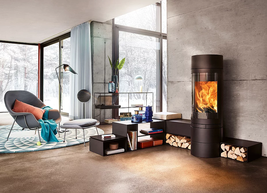 Skantherm Elements Rond 2.0 in een interieur