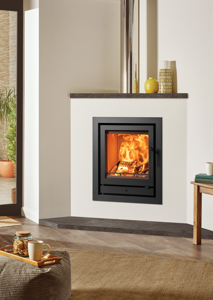 Riva2 55 Ecodesign haard met Profil 4-zijdig frame.