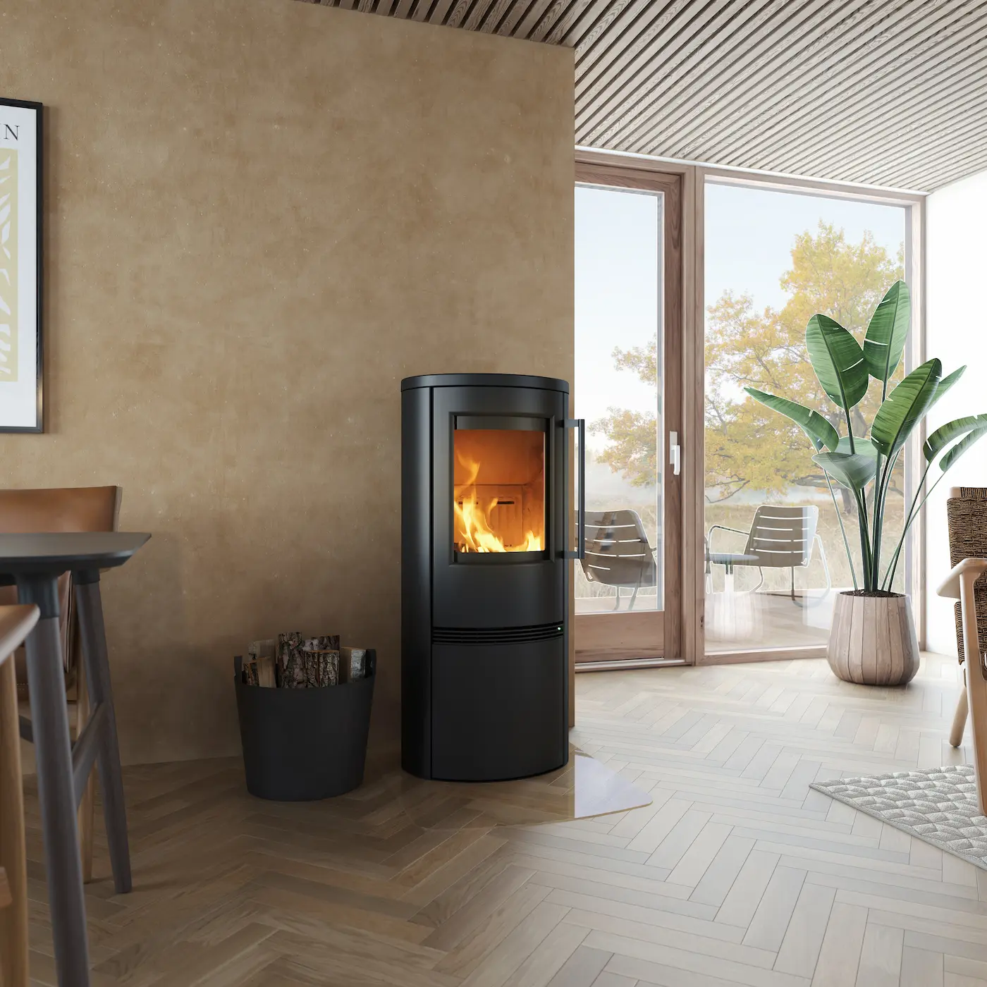 TermaTech TT21RH A-FLAME houtkachel - sfeerbeeld 1