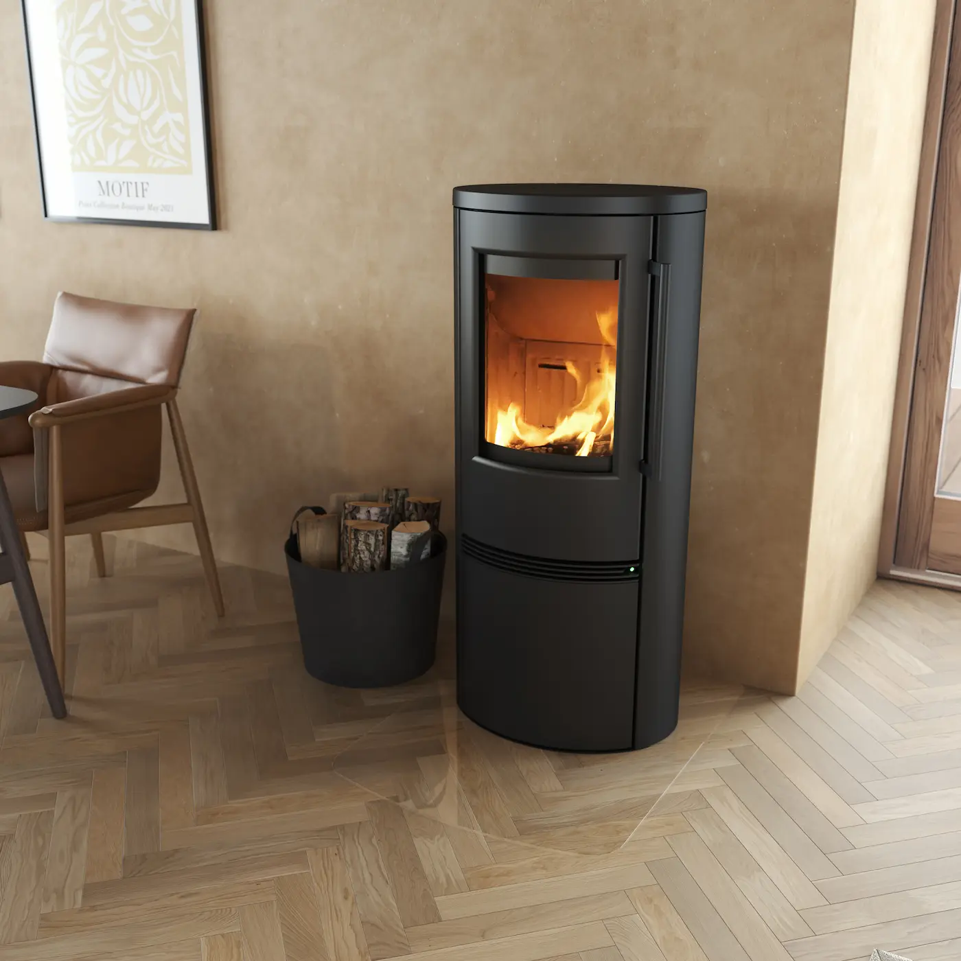 TermaTech TT21RH A-FLAME houtkachel - sfeerbeeld 2