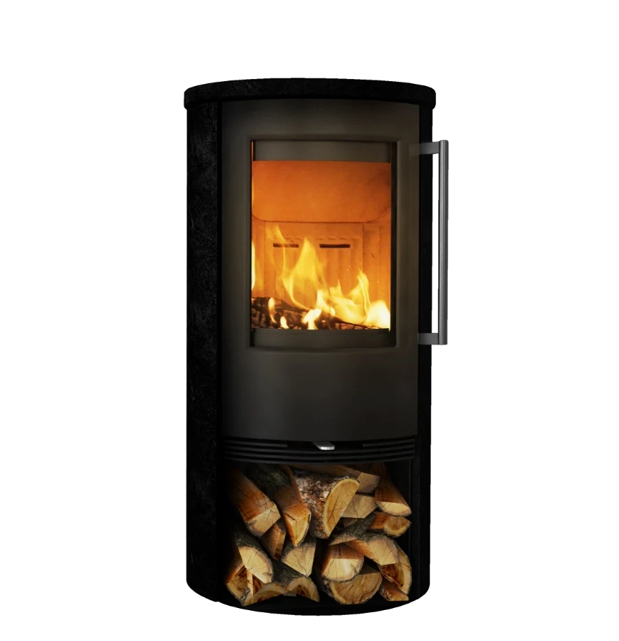 TermaTech TT21RS BLACK houtkachel - productaanzicht