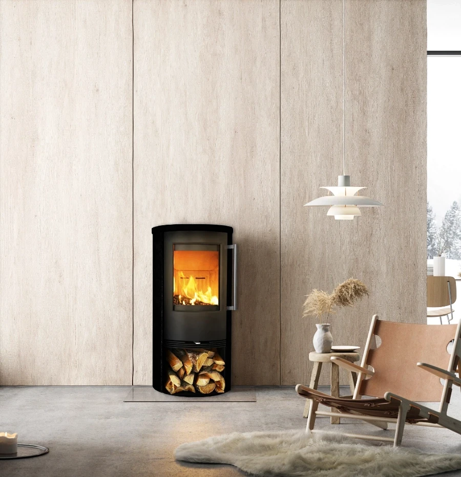 TermaTech TT21RS BLACK houtkachel - aanzicht 2