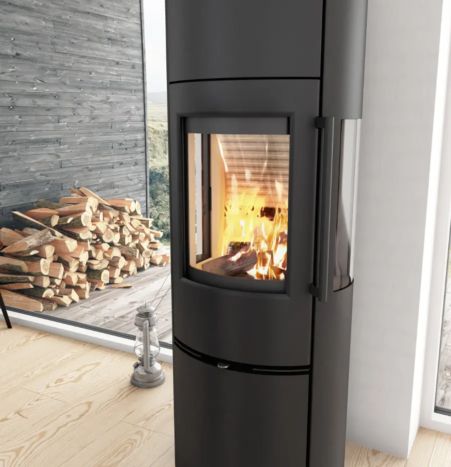 TermaTech TT23RHT houtkachel - aanzicht 2