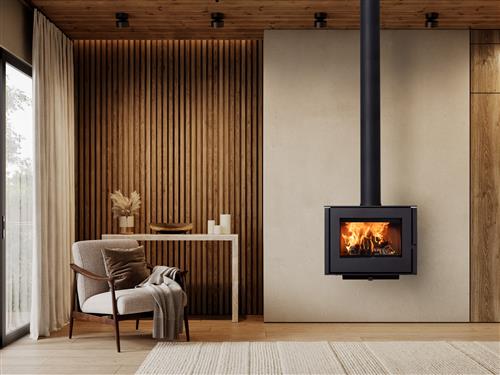 Sfeerbeeld van de Trimline Woody Loft Aero serie aan de wand